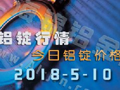 今日鋁價：5月10日全國各地鋁錠行情